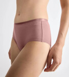 Dámske bavlnené midi nohavičky GO Daily 3P - BROWN - svetlohnedá 1141 - SLOGGI BROWN S