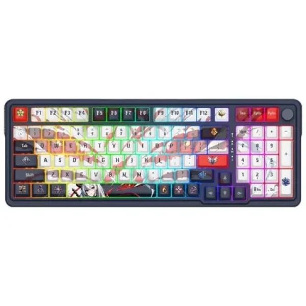 Redragon K686AK-RGB-PRO Eisa bielo-šedá / Herná klávesnica / mechanická / RGB / USB-C / BT / US (K686AK-RGB-PRO)