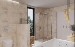 Sprchovací kút obdĺžnik 140x80 cm SAT Walk-In Xmotion SATBWIXM140STE80