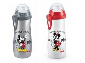 NUK Fľaša na pitie 450 ml Mickey Mouse sivá (NU10255413-SED)