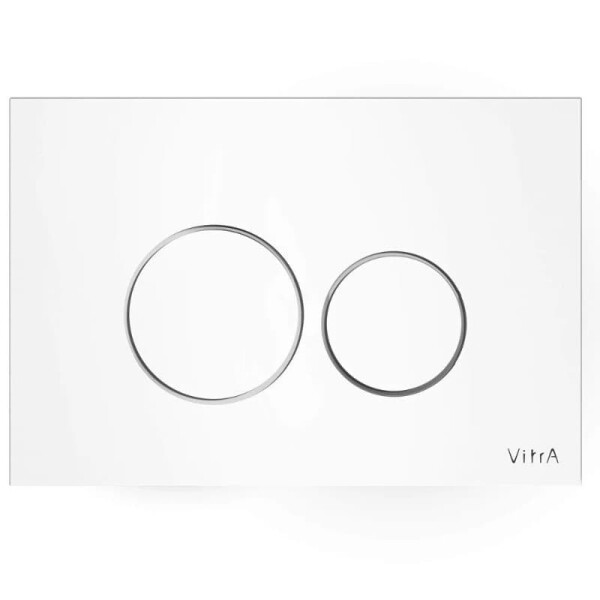 Ovládacie tlačidlo VitrA Vetro sklenené biele 740-1600 740-1600