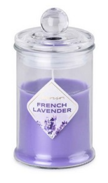 Emocio Sklo 60x112 mm se skleněným víčkem French Lavender vonná svíčka