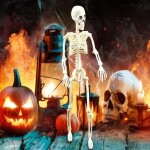 Verk Ľudská kostra skelet 40 cm halloween dekorácie