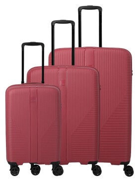 Sada cestovných kufrov Travelite Air Stripe S,M,L Slim Red
