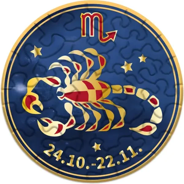 CURIOSI Okrúhle puzzle Zverokruh: Škorpión
