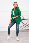 Bunda s chlopňou elegantná tmavozelená UNI