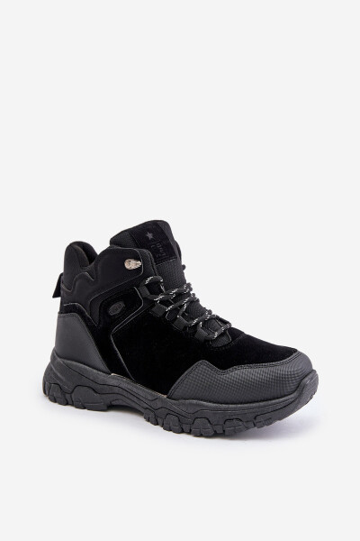 Zateplené pánske trekingové topánky Lace-up Black Zerista 44
