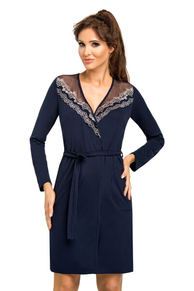 Dámsky župan Jasmine Dark Blue Donna