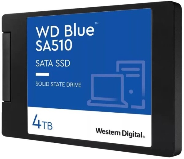WD SanDisk WD Mėlyna SA510 SSD 4TB SATA III 6Gb/s cased 2.5" 7mm internal single-packed
