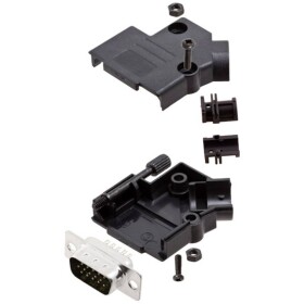 Amphenol L17D45PK-P-15+L717HDA26P sada D-SUB kolíkové lišty 45 ° Pólov: 26 spájkovaný 1 ks; L17D45PK-P-15+L717HDA26P