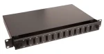 Lanview Optický patch panel 12 portov čierny / Patch panel / 19" / 1U / SC Duplex / LC Quad (LVO231551)