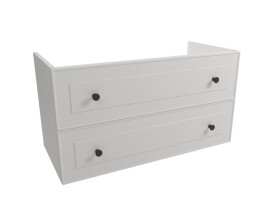Kúpeľňová skrinka pod umývadlo Naturel Forli 100x53x46 cm biela FORLI100BI FORLI100BI