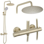 REA - Sprchová sada bez výtoku s termostatom Lungo Gold Brush REA-P6730