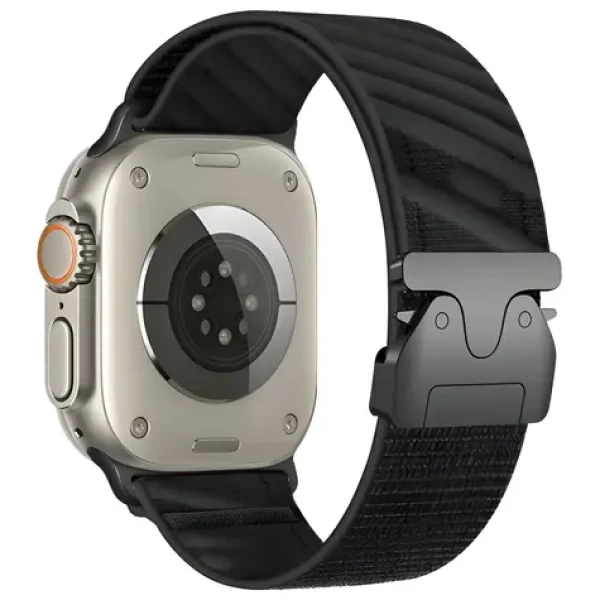 Beline Oblique čierna / Remienok pre Apple Watch / 38/40/41mm / nylonový