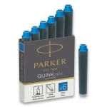 PARKER Royal Quink mini Atramentové bombičky modrá 6ks / do plniacich pier PARKER (1950409)
