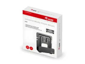 Equip 650896 čierna / Nástenný držiak pre media prehrávač / nosnosť 1 kg / šírka zariadenia 25-39 mm (650896)