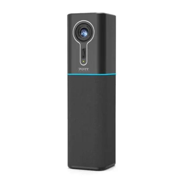 PORT CONNECT stolná konferenčná veža čierna / 2k @ 60fps / mikrofón / reproduktor / USB-A (902004)