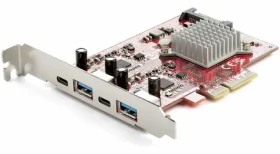 StarTech PCIe karta USB-C a USB-A / Radič USB / PCIe / USB 3.2 Gen 2 / 2x USB-A / 2x USB-C / ASMedia ASM3142 (PEXUSB312A2C2V)