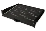 Digitus DN-19- TRAY-2-450-SW čierna / Výsuvná polica / 19" / 2U / nosnosť 30 kg / hl. 450 mm (DN-19-TRAY-2-450-SW)
