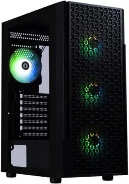 Bitfenix Proton čierna / Skriňa / ATX / 4× 120mm FRGB / USB 3.0 + 2× USB 2.0 / bez zdroja / tvrdené sklo (BFC-PRO-300-KKGXK-4F)