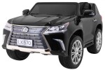 Mamido Detské elektrické autíčko Lexus LX 570 4x4 lakované čierne