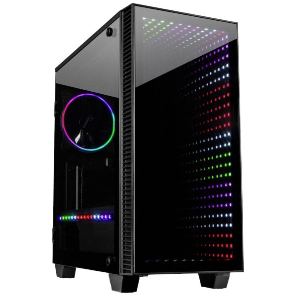 Inter-Tech X-608 Infinity Micro tower PC skrinka viacfarebná; 88881315