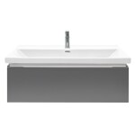 Kúpeľňová skrinka s umývadlom a batériou SAT Feel 100x30x44, 8 cm antracit mat SATFEEL100ANTU4BA SATFEEL100ANTU4BA
