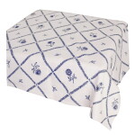 Strömshaga Bavlnený obrus Lovisa Blue / White 140 x 240 cm