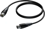 Procab XLR čierna / Kábel / XLR (M) - XLR (F) / 0,5 m (CLA901/0.5)