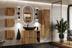 COMAD - Umývadlo na dosku LENA, čierna mat 5907611655306