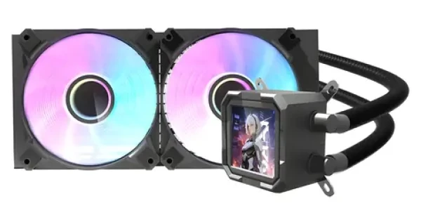 DarkFlash DV240S čierna / AiO chladič CPU / 2x 120 mm / ARGB podsvietenie / 800-1800 RPM / 30 dB / Intel + AMD (DV240S BLACK)