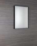 SAPHO - SORT zrkadlo s LED osvetlením 60x80cm, čierna mat ST080