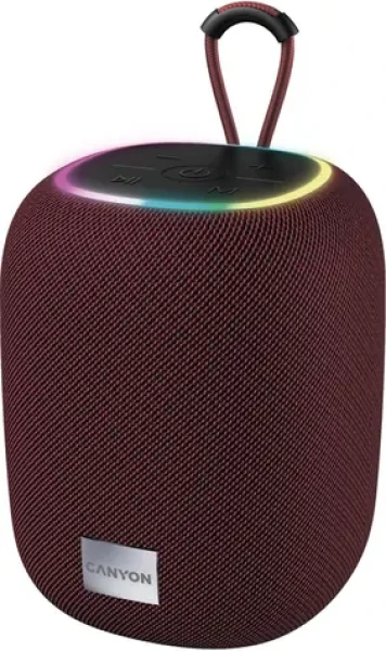 Canyon CNE-CBTSP8R červená / bezdrôtový reproduktor / RGB / BT 5.2 / 1800W / USB-C / USB-A / microSD / AUX (CNE-CBTSP8R)