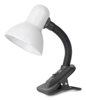 Avide Basic Clipbar biela / Klipová stolná lampa / E27 / max. 60W / IP20 (ABDL-CLIP-W-60W)