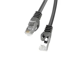 Lanberg CAT6 FTP 0,5 m čierna / Patch kábel / RJ45-RJ45 / Fluke Passed (PCF6-10CC-0050-BK)