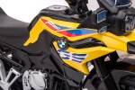 Detská elektrická motorka BMW F850 žltá