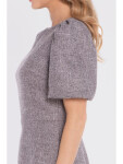 Dámske minišaty S431 v grafitovej farbe – Stylove S