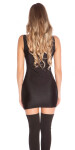 Sexy ClubStyle Minidress with Mesh transparent Einheitsgroesse