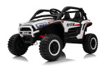 Mamido Mamido Elektrické autíčko Buggy UTV KCK 4x4 biele 24V | 800W | 50 kg | EVA | LED | 2,4Ghz | ECO koža