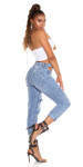 Sexy Mom Fit Highwaist Jeans mit Cut-Outs denimblue