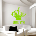 Veselá Stena Samolepka Elite Gym Farba: bílá, Veľkosť: 100 x 106 cm