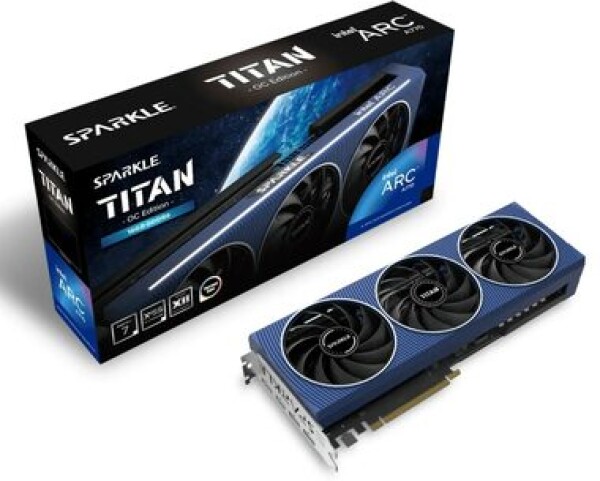 Sparkle Intel Arc A770 Titan OC Edition 16G / 2100 MHz / 16GB GDDR6 / 256-bit / 1x HDMI + 3x DP / (8+8) (SA770T-16GOC)