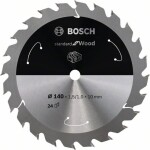 Bosch Accessories Bosch Power Tools 2608837669 tvrdokovový pílový kotúč 140 x 10 mm Počet zubov (na palec): 24 1 ks; 2608837669