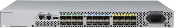 HPE HPE SN3600B 32Gb 24/8 8-port 16Gb Short Wave SFP+ Fibre Channel Switch - Switch - managed - 8 x 16Gb Fibre Channel SFP+ + 16 x 32Gb Fibre Channel SFP+ Ports on Demand - an Rack montierbar - AC 100 - 240 V