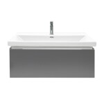 Kúpeľňová skrinka s umývadlom a batériou SAT Feel 80x30x44, 8 cm antracit mat SATFEEL80ANTU4BA SATFEEL80ANTU4BA