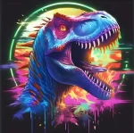 Norimpex Diamantové maľovanie Neónový T-Rex