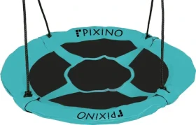 PIXINO Hojdací kruh Čapí hniezdo tyrkysový