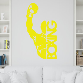 Veselá Stena Samolepka Box Farba: žlutá, Veľkosť: 80 x 44 cm
