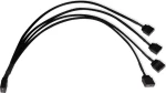Alphacool Y-Splitter aRGB 3-pin na 4X 3-pin 30cm čierna / Kábel / aRGB rozbočovač / 30 cm (18711)