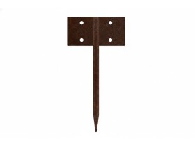 Rovná spojka pre cortenový obrubník Urbis, 25 × 10 cm